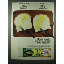 1965 Kraft Whipped Miracle Margarine Ad - Your Spreading Problem