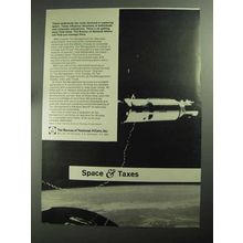 1968 The Bureau of National Affairs Ad - Space & Taxes