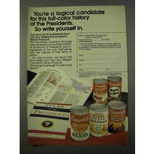 1972 Campbell's Beans Ad - A Logical Candidate
