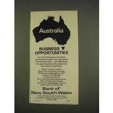 1976 Bank of New South Wales Ad, Business Opportunities