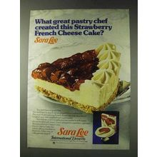1978 Sara Lee Strawberry French Cheese Cake Ad
