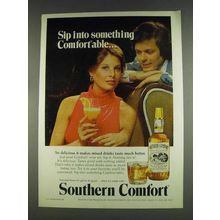 1978 Southern Comfort Ad - Sip Into Comfortable