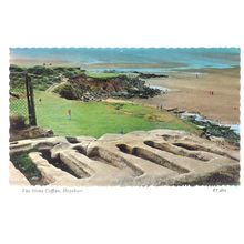 THE STONE COFFINS, HEYSHAM, LANCASHIRE unused vintage postcard by Bamforth =