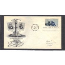 FDC Art Craft 1180 5c Gettysburg (Cachet-Penciled/A) CV42275