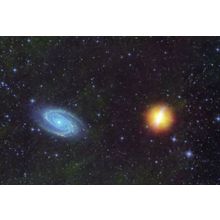Messiers M81 M82 Cosmic Galaxy Dance Space Astronomy Postcard
