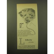 1960 Liberty of London Scarf Ad - Spring is in the air
