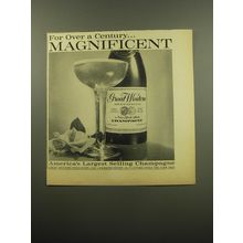 1960 Great Western Champagne Ad - For Over a Century.. Magnificent