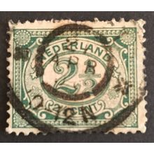 Netherlands 1898 Numeral 2 1/2c- Used Stamp