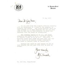 1972 Trooping The Colour 10 Downing Street Hand Signed Letter