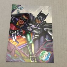 1995 DC Batman Metal Forever Red Alert Silver Flasher Trading Card #89