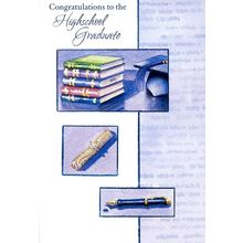Congratulations To the High School Graduate - Graduation Greeting Card - 24735