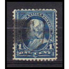 Used 264 1c Benjamin Franklin Barely Clears RA1050