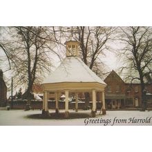 Harrold Bedfordshire Walls Ice Cream The Butter Market at Christmas Postcard