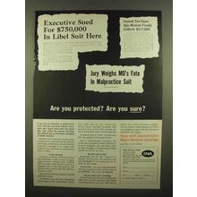 1965 INA Insurance Ad - Are You Protected?