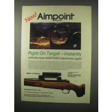 1979 Aimpoint Electronic Sight Ad - Right on Target