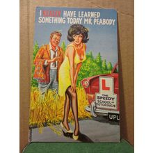 SPEEDY SCHOOL OF MOTORING unused postcard humour
