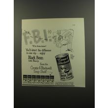 1953 Crosse & Blackwell Black Bean with sherry Soup Advertisement