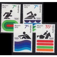 AUSTRALIEN AUSTRALIA [1972] MiNr 0499-02 ( **/mnh ) Olympiade