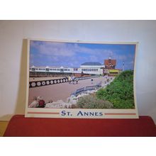 THE PIER & PROMENADE, ST. ANNES-ON-SEA, LANCASHIRE used postcard 2001 pm =
