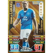 MATCH ATTAX EXTRA 2015/16 LE2g: Romelu Lukaku - Gold LIMITED EDITION