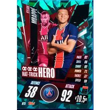 20/21 Match Attax Champions League 2020/2021 Kylian Mbappe Hat Trick Hero HT5
