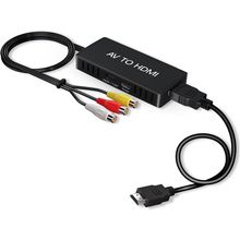 RCA to HDMI Converter, AV to HDMI Converter, 1080P Mini Composite to HDMI Adapte