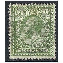 1924 SG427 9d Green Wmk Block Cypher Fine Used . .