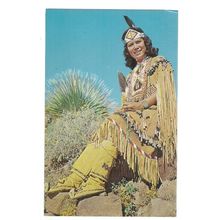 AMERICAN INDIAN MAIDEN, New Mexico USA postcard =