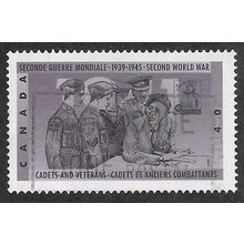 CAN 1991 40c '50TH ANN OF WORLD WAR II ( 3RD SERIES)' FINE USED (EBID71-203)