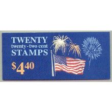 2276a Bk156 22c U.S. Flag Very Fine MNH Pane/20 L01559