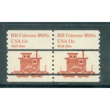 1905a 11c Railroad Caboose Fine MNH Dry Gum Pair PreCnx G0815