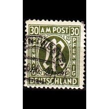 GERMANY Alliiert AmBri [1945] MiNr 0029 c B ( O/used )