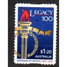 AUSTRALIA: 2023, LEGACY, CENTENARY OF SERVICE, USED SELF-ADHESIVE STAMP. 037/038