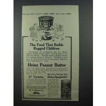 1913 Heinz Peanut Butter, Spaghetti Ad
