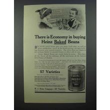 1913 Heinz Baked Beans Ad - There is Economy