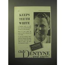 1930 Dentyne Chewing Gum Ad - Keeps Teeth White