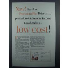 1954 Travelers Insurance Ad - Protection Plus Policy