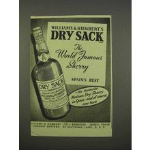 1955 Williams & Humbert's Dry Sack Sherry Ad
