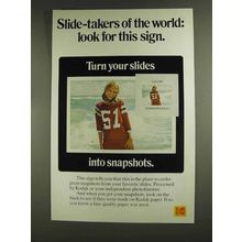 1972 Kodak Slides into Snapshots Ad - Look For