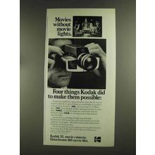 1972 Kodak XL Movie Camera Ad - Movies Without Lights