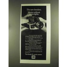 1972 Kodak XL Movie Camera Ad - New Freedom