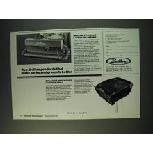 1987 Brillion Landscape Seeder and Outdoor Grill Ad - Two Brillion products