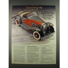 1988 The Danbury Mint Ad - Dusenberg SSJ Replica