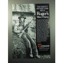 1988 Ruger Mini Thirty Rifle Ad - Perfect Mid-Size Game