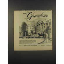 1956 The Greenbrier Resort Ad - Season never ends