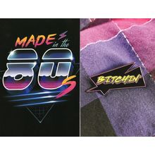 Made In The 80's Bitching Fashion 2x Plain Back Postcard s