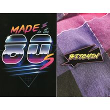 Made In The 80's Bitching Fashion 2x Plain Back Postcard s