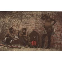 Chief Cetawayu At His Royal Hut South Africa Ethnic Old Postcard