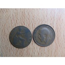 GB 1921 George V Half PennyCoin