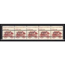 1898Ab 4c Stagecoach Very Fine MNH Dry Gum PNC 5/5 Line Gap AA0017